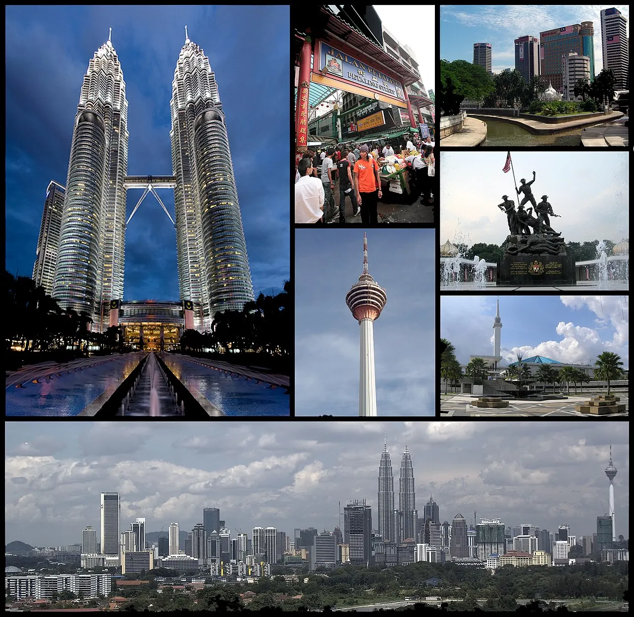 Kuala Lumpur: city view and main sights to see