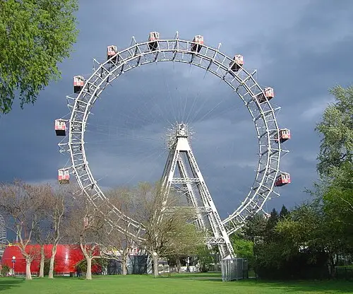 Roda-gigante do Prater (Riesenrad) — David Monniaux (CC BY-SA 3.0) Roda-gigante do Prater (Riesenrad)