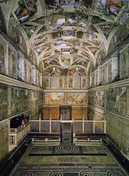 Vatican Museums and Sistine Chapel — The original uploader was Snowdog at Italian Wikipedia. (CC BY-SA 3.0) Vatican Museums and Sistine Chapel