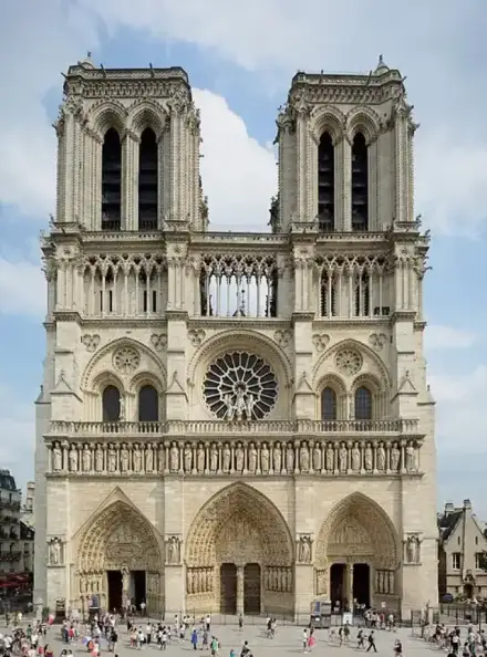 Notre-Dame-kathedraal (exterieur) — P e z i (CC BY-SA 3.0) Notre-Dame-kathedraal (exterieur)